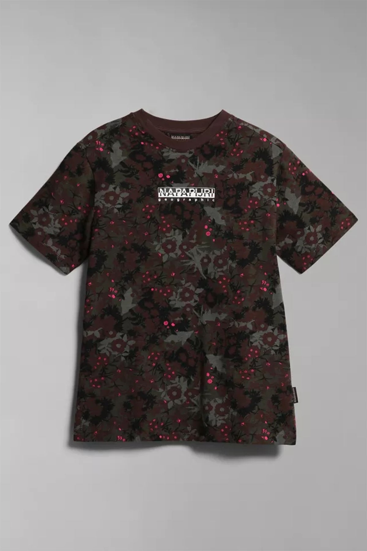 Napapijri Çiçek Desenli T-shirt-Libas Trendy Fashion Store