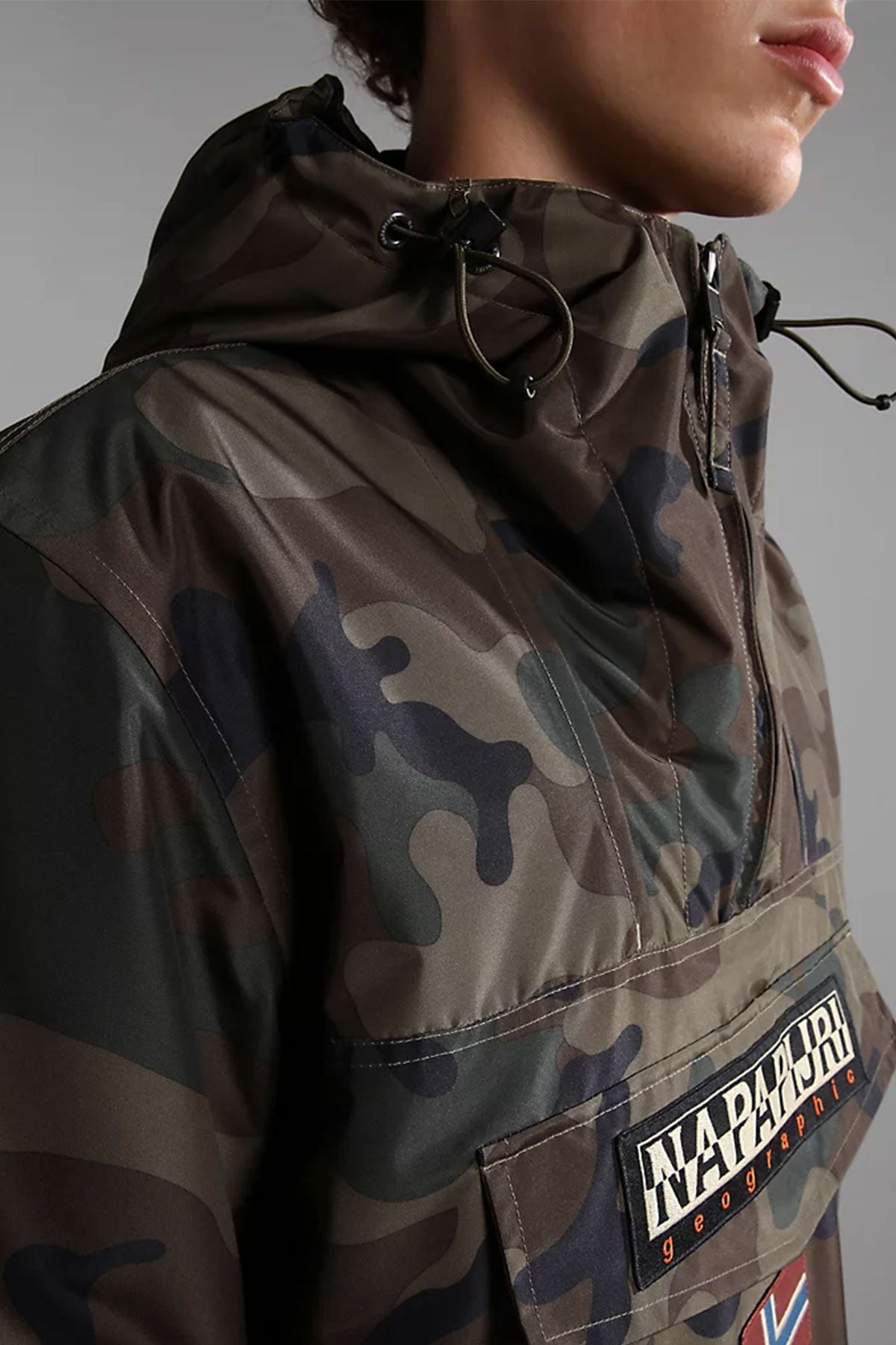 Napapijri Rainforest Kanguru Cepli Kamuflaj Anorak Mont-Libas Trendy Fashion Store