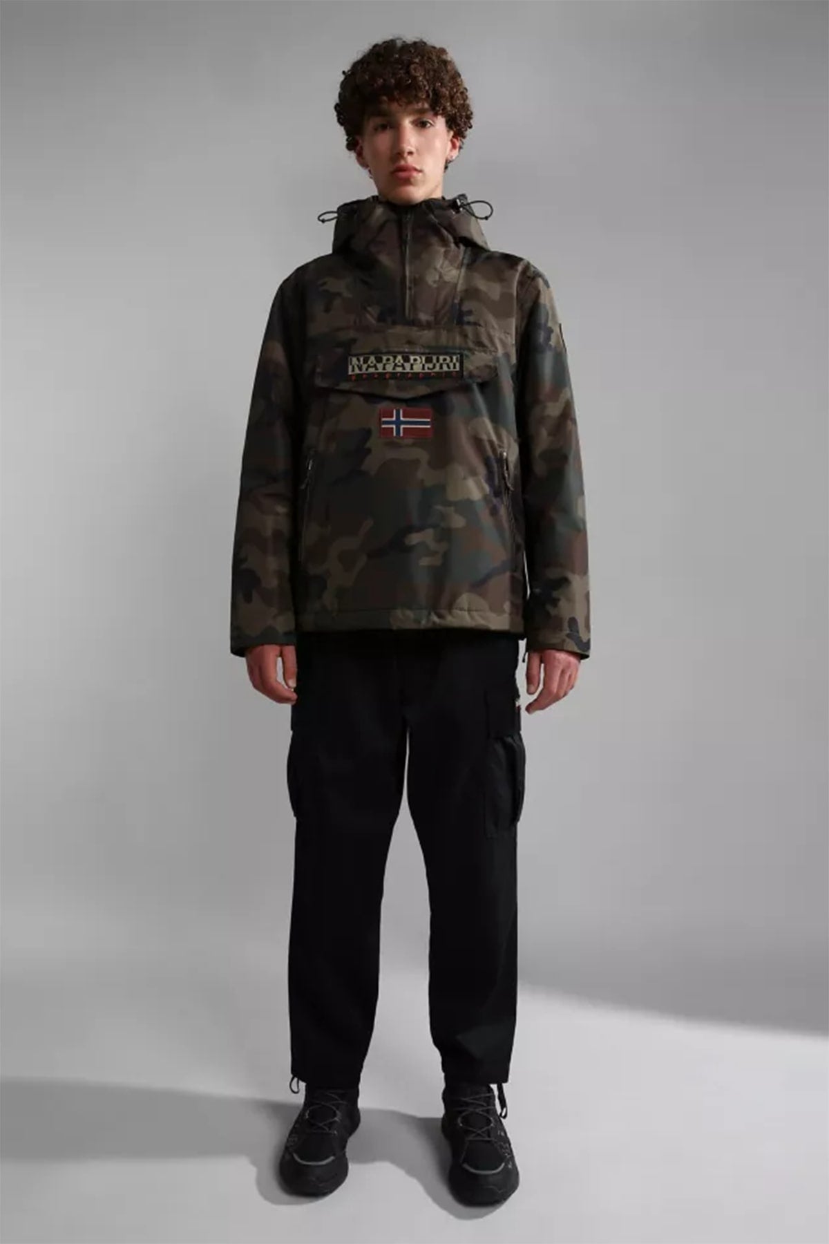 Napapijri Rainforest Kanguru Cepli Kamuflaj Anorak Mont-Libas Trendy Fashion Store