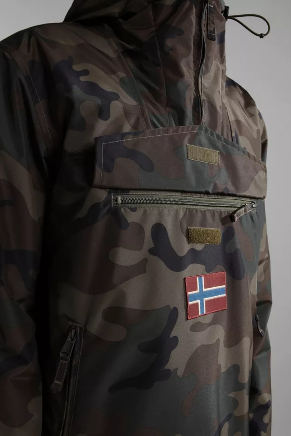 Napapijri Rainforest Kanguru Cepli Kamuflaj Anorak Mont-Libas Trendy Fashion Store