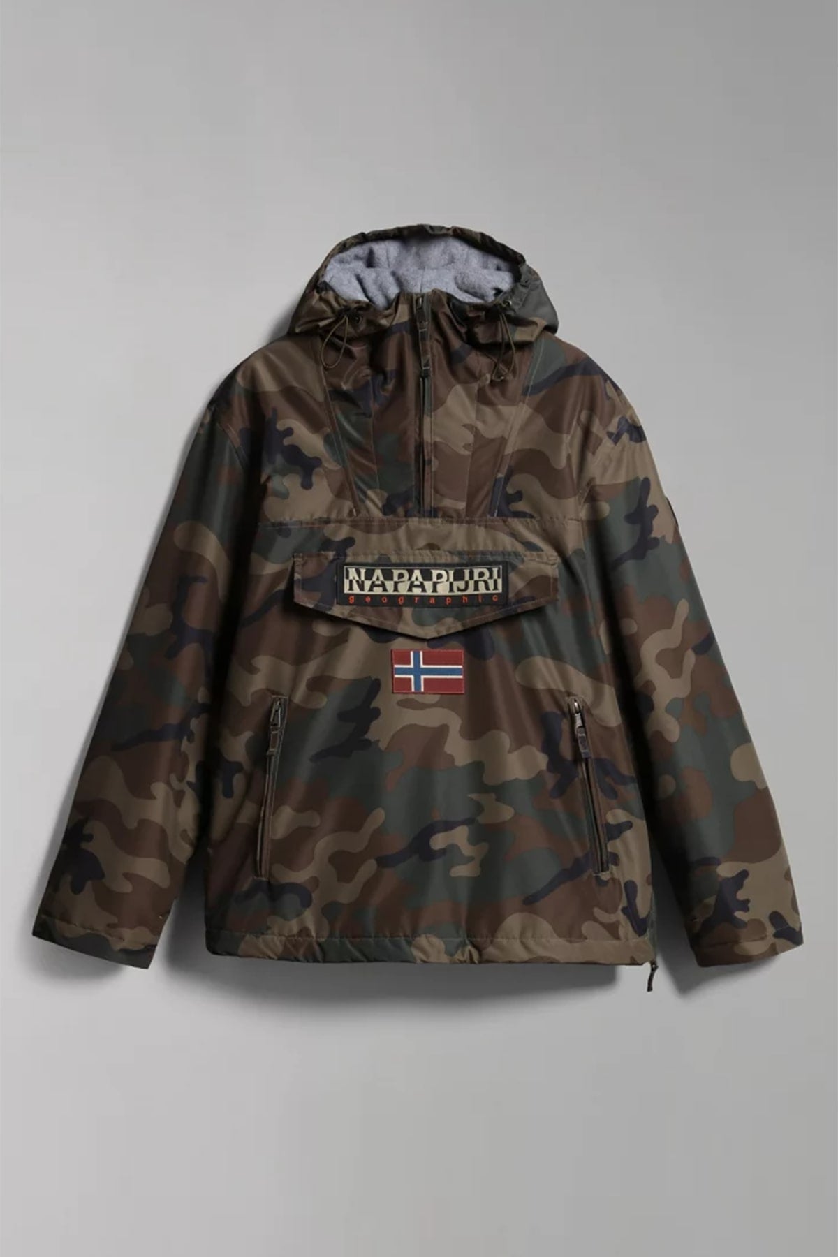 Napapijri Rainforest Kanguru Cepli Kamuflaj Anorak Mont-Libas Trendy Fashion Store