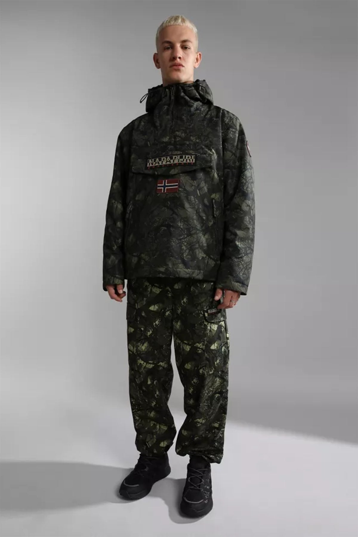 Napapijri Rainforest Kanguru Cepli Kamuflaj Anorak Mont-Libas Trendy Fashion Store