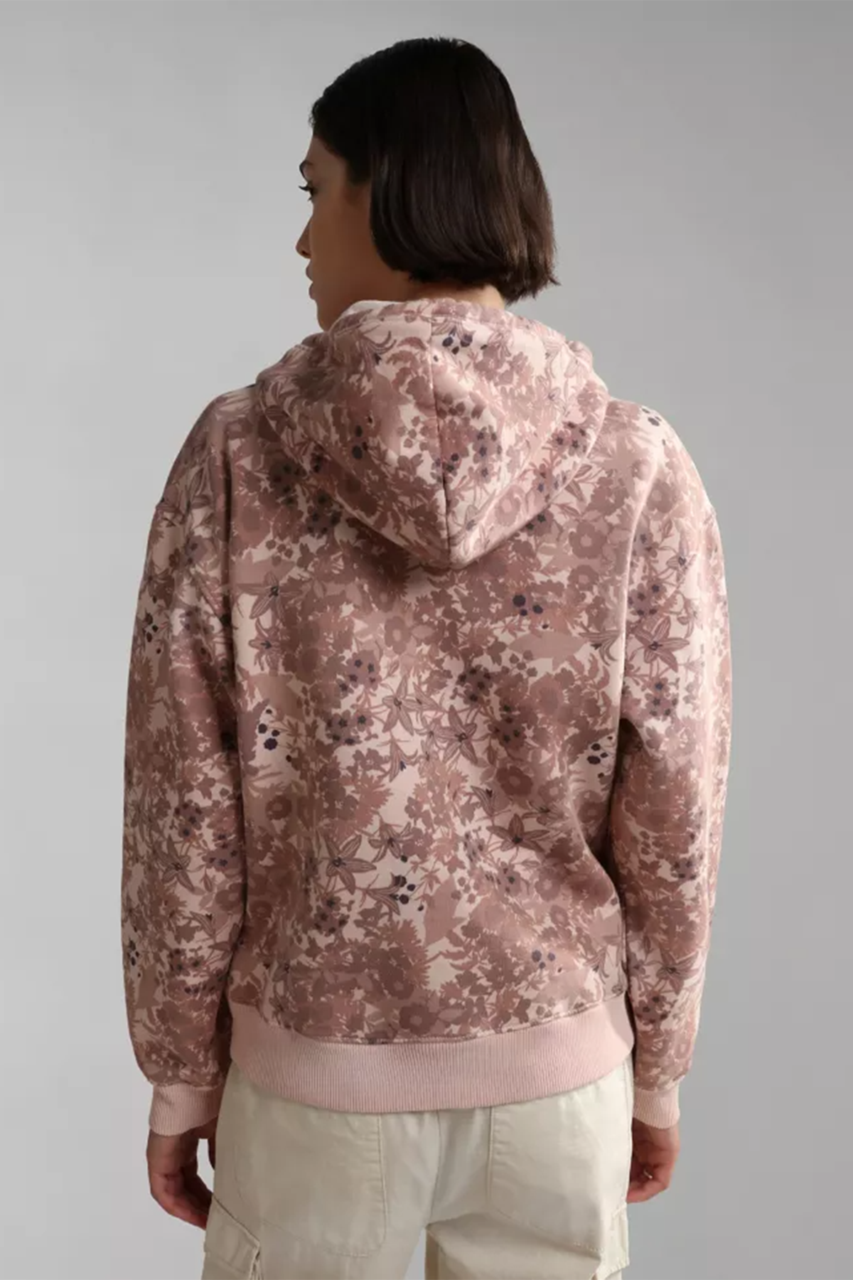 Napapijri Çiçek Desenli Kapüşonlu Sweatshirt-Libas Trendy Fashion Store