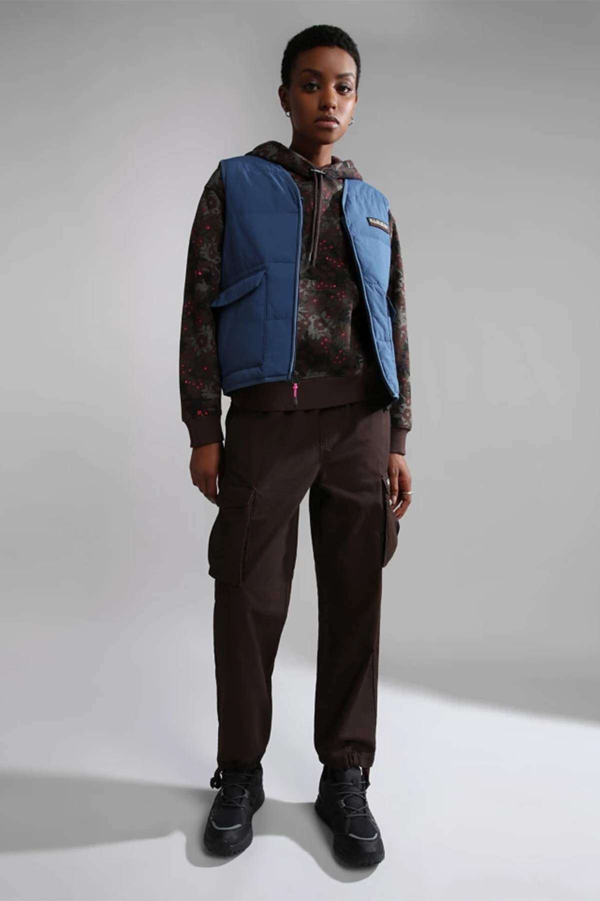 Napapijri Çiçek Desenli Kapüşonlu Sweatshirt-Libas Trendy Fashion Store