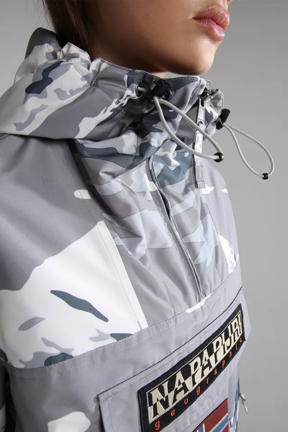 Napapijri Rainforest Kanguru Cepli Kamuflaj Anorak Mont-Libas Trendy Fashion Store