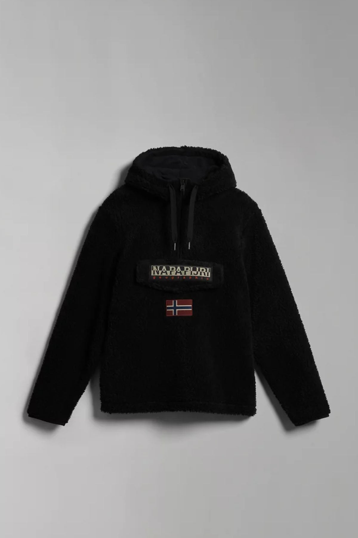 Napapijri Burgee Kanguru Cepli Kapüşonlu Unisex Polar Sweatshirt-Libas Trendy Fashion Store