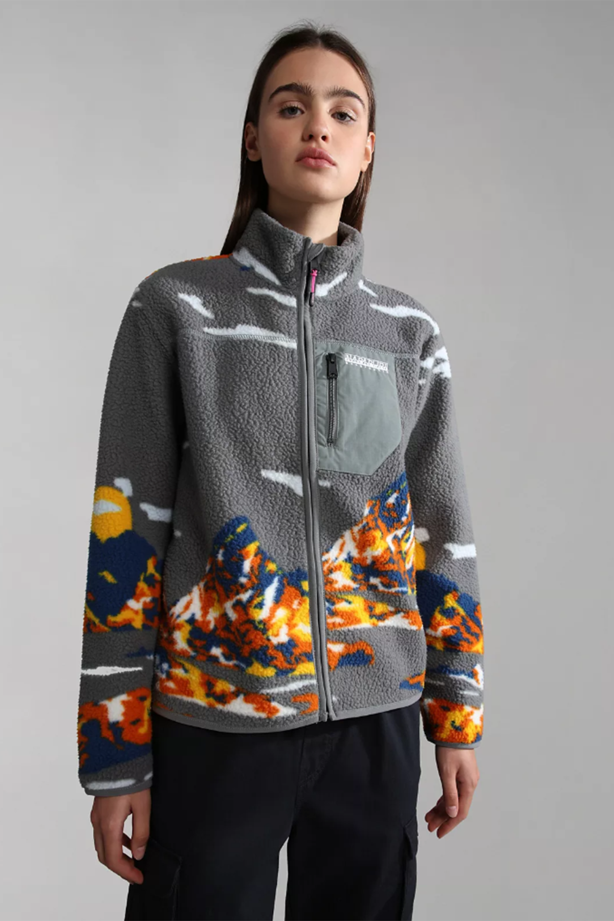 Napapijri Dik Yaka Polar Sweatshirt Ceket-Libas Trendy Fashion Store