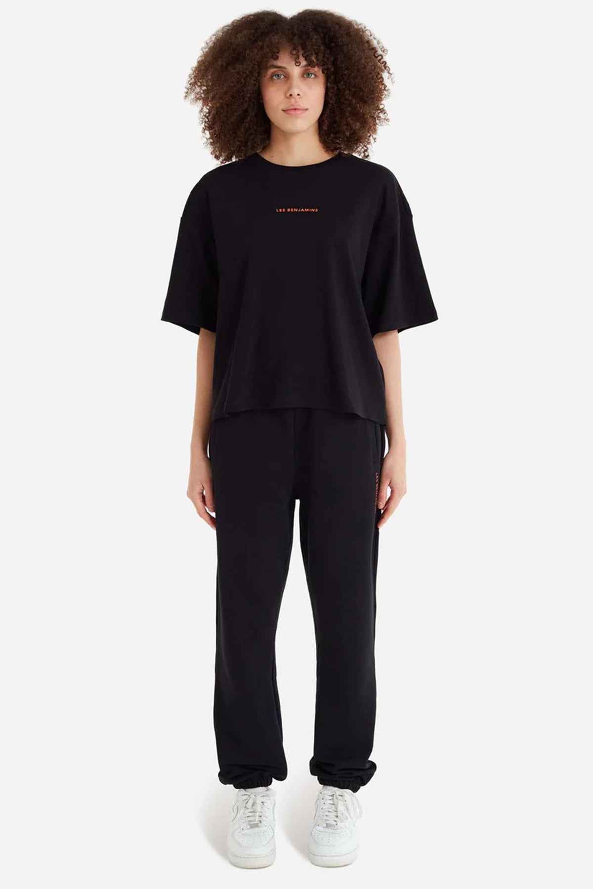 Les Benjamins Logolu Geniş Kesim T-shirt-Libas Trendy Fashion Store