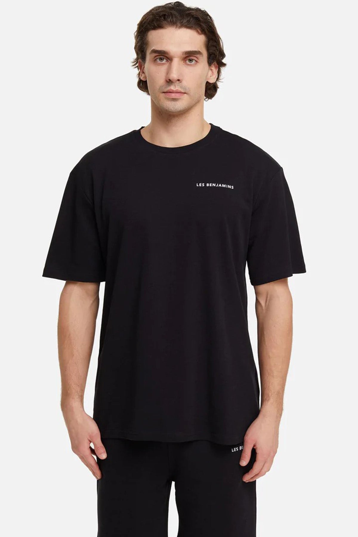 Les Benjamins Yuvarlak Yaka Logolu T-shirt-Libas Trendy Fashion Store