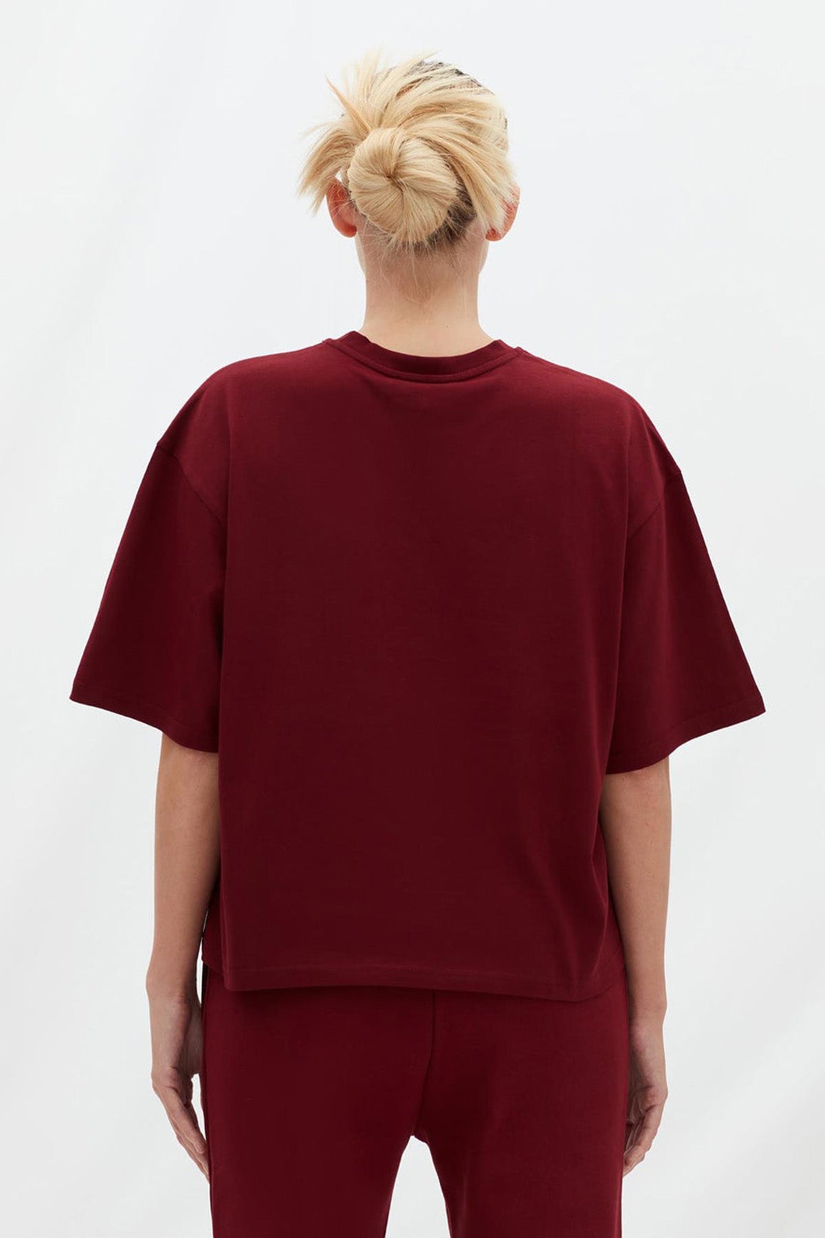 Les Benjamins Geniş Kesim Logolu Crop T-shirt-Libas Trendy Fashion Store