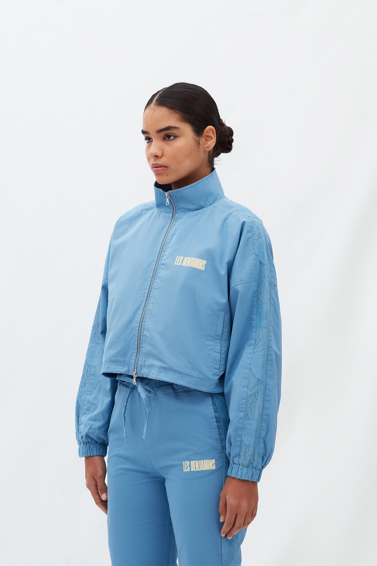 Les Benjamins Geniş Kesim Fermuarlı Crop Ceket-Libas Trendy Fashion Store