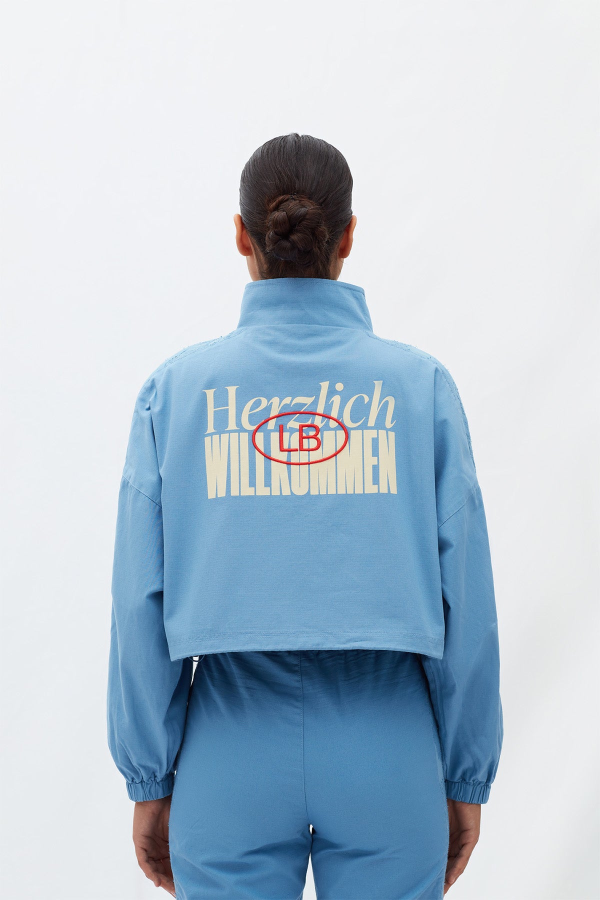 Les Benjamins Geniş Kesim Fermuarlı Crop Ceket-Libas Trendy Fashion Store