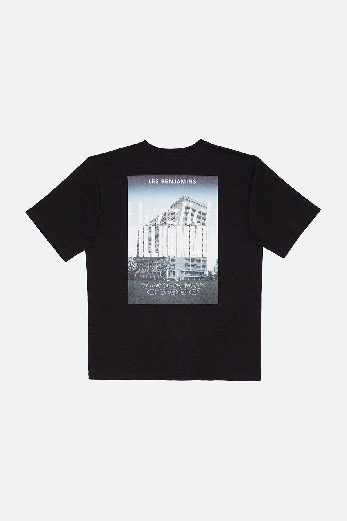 Les Benjamins Yuvarlak Yaka Logolu T-shirt-Libas Trendy Fashion Store