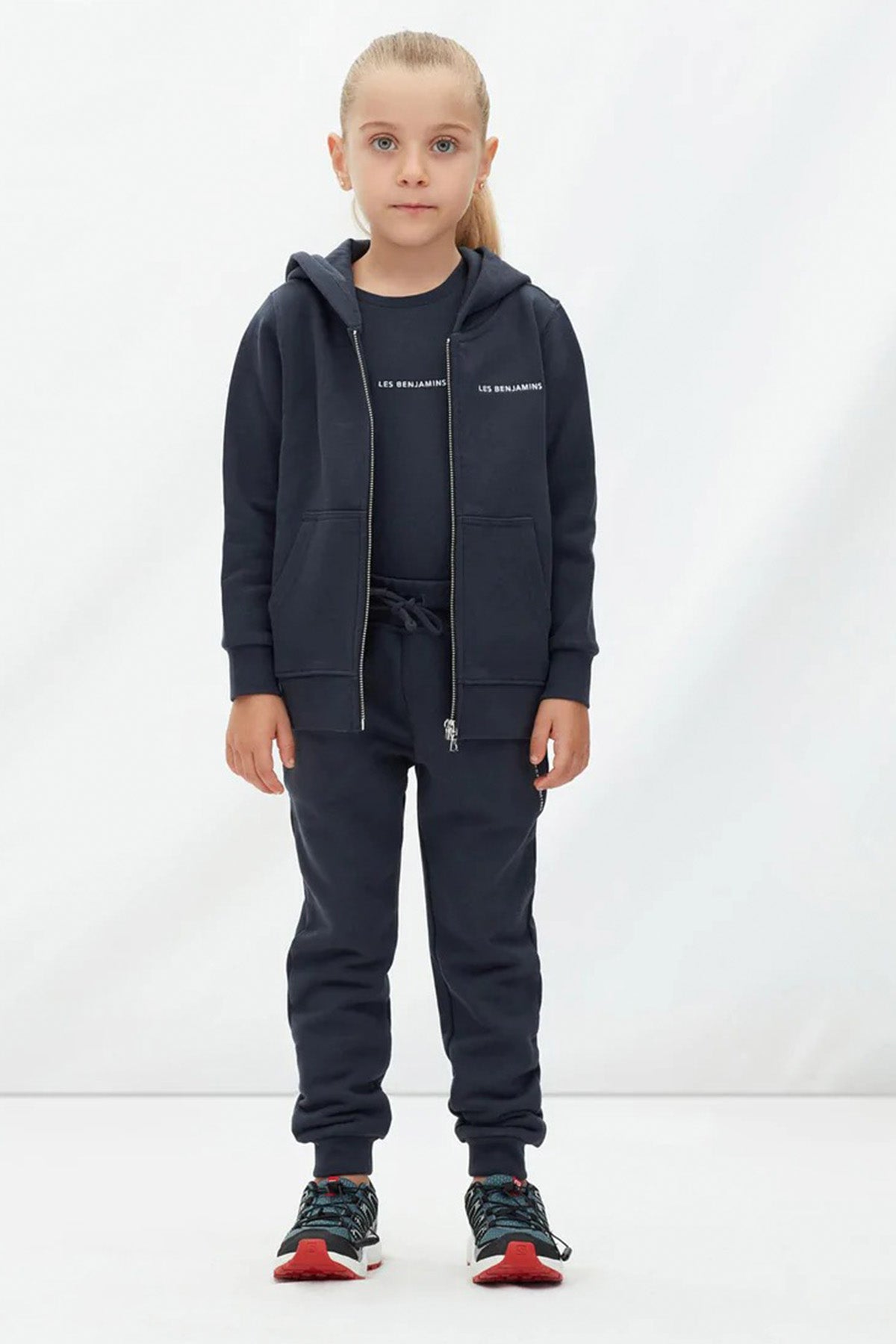 Les Benjamins Kids 3-6 Yaş Unisex Çocuk Logolu Kapüşonlu Sweatshirt Ceket-Libas Trendy Fashion Store