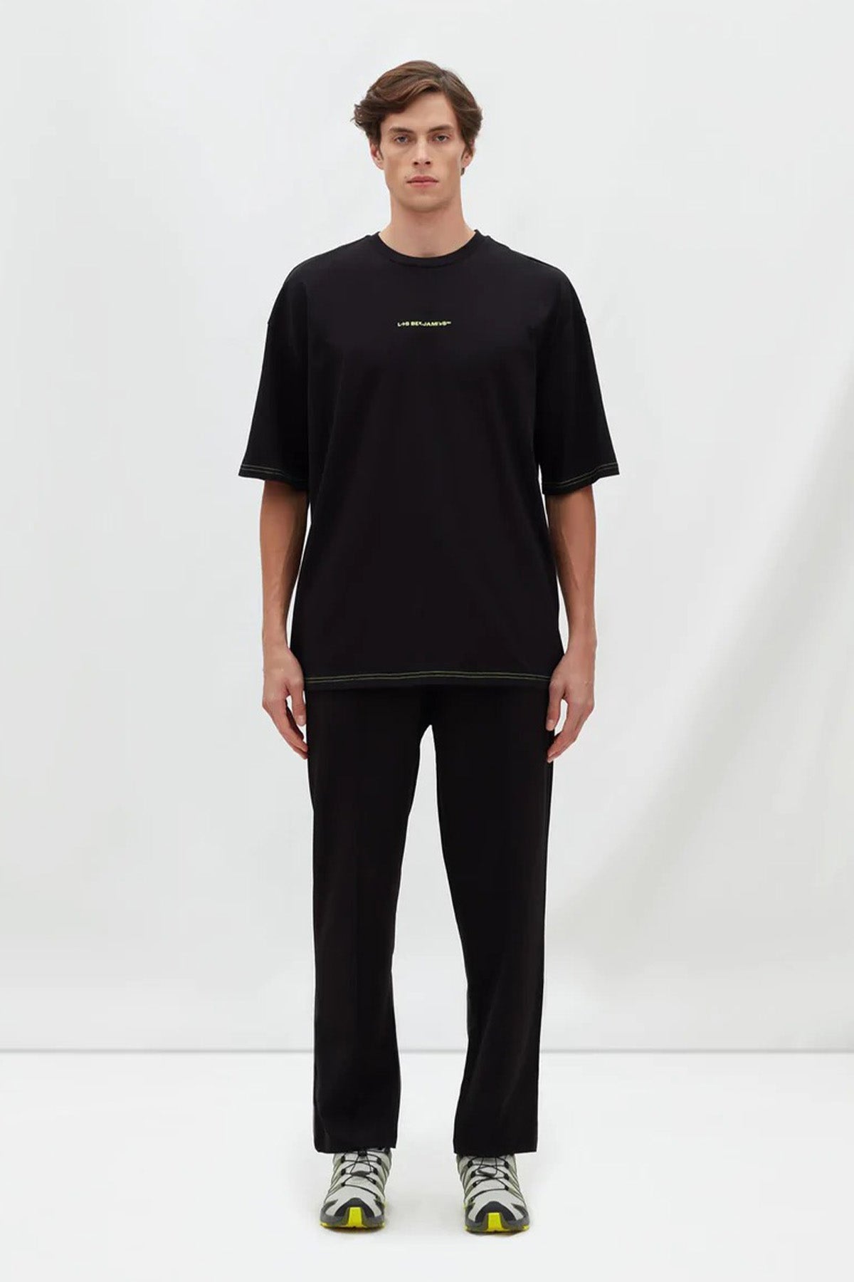 Les Benjamins Logolu Geniş Kesim T-shirt-Libas Trendy Fashion Store