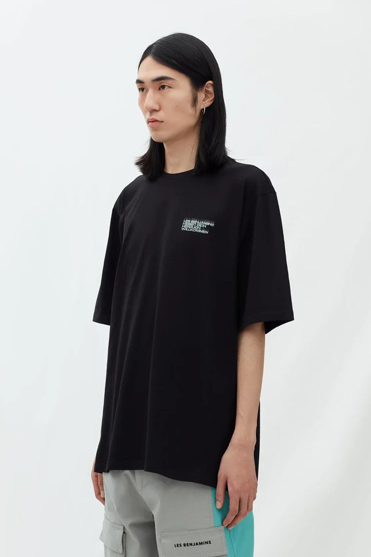 Les Benjamins Geniş Kesim Logolu T-shirt-Libas Trendy Fashion Store