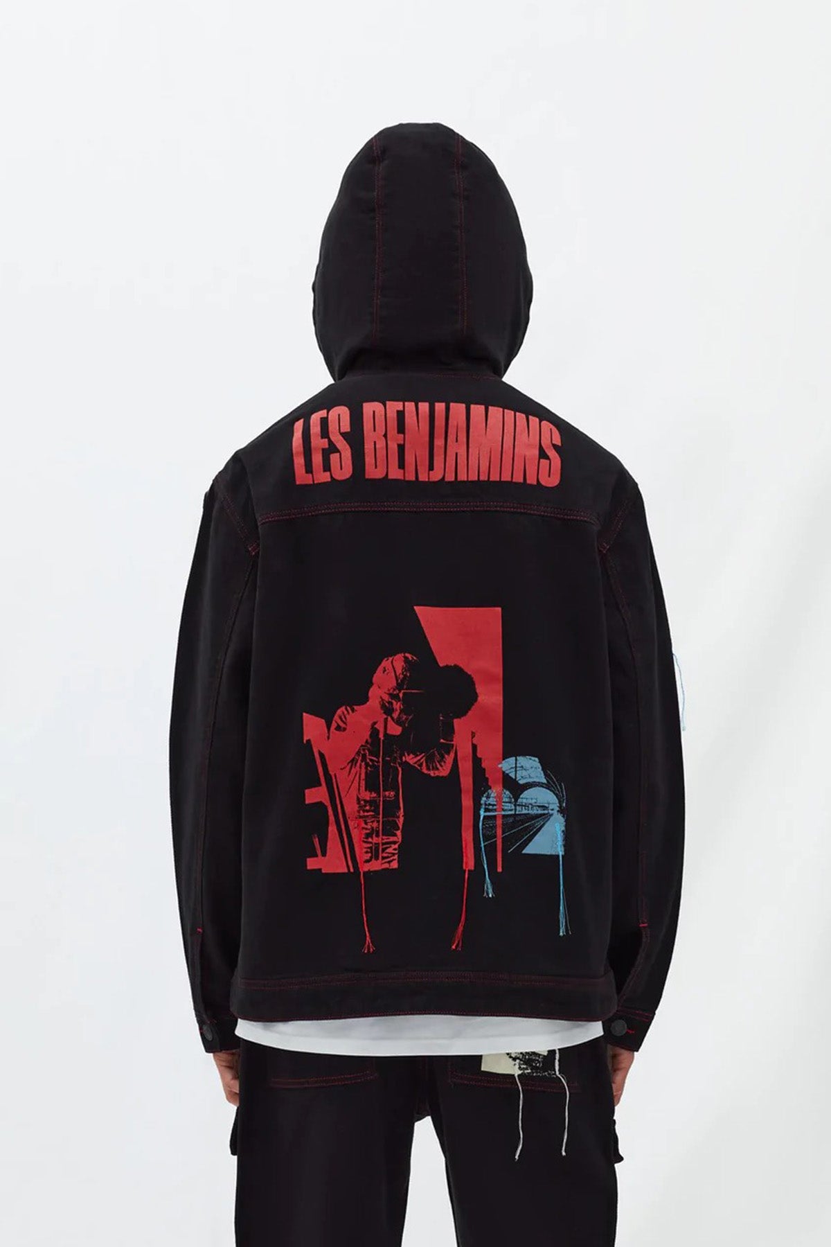 Les Benjamins Logolu Kapüşonlu Geniş Kesim Ceket-Libas Trendy Fashion Store