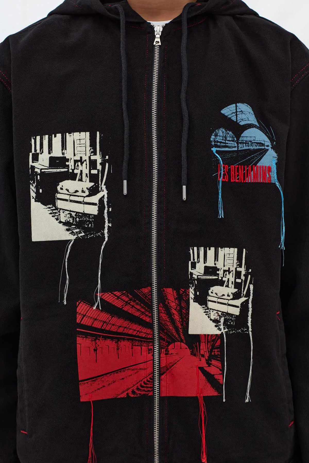 Les Benjamins Logolu Kapüşonlu Geniş Kesim Ceket-Libas Trendy Fashion Store