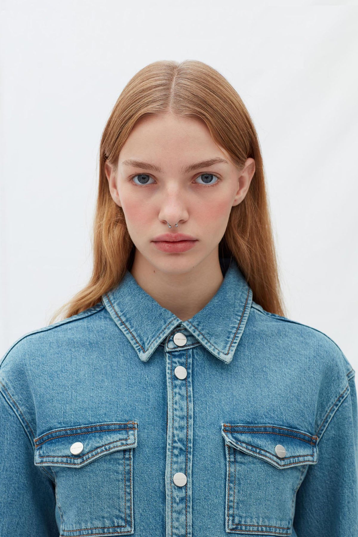 Les Benjamins Logolu Denim Gömlek-Libas Trendy Fashion Store