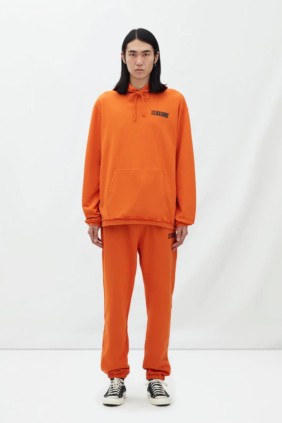 Les Benjamins Logolu Kapüşonlu Sweatshirt-Libas Trendy Fashion Store