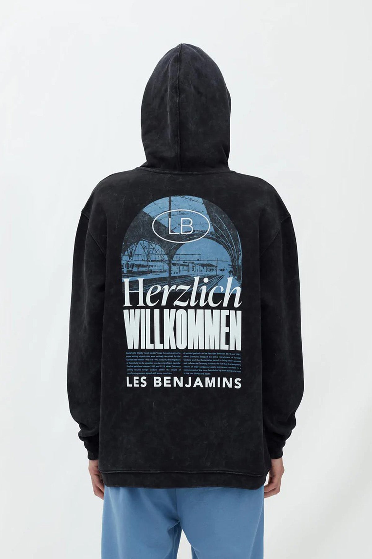 Les Benjamins Logolu Kapüşonlu Sweatshirt-Libas Trendy Fashion Store