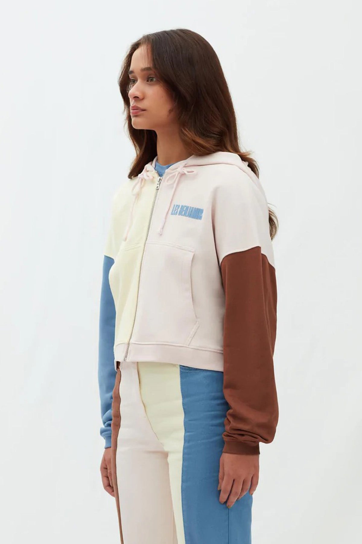Les Benjamins Kapüşonlu Crop Sweatshirt Ceket-Libas Trendy Fashion Store