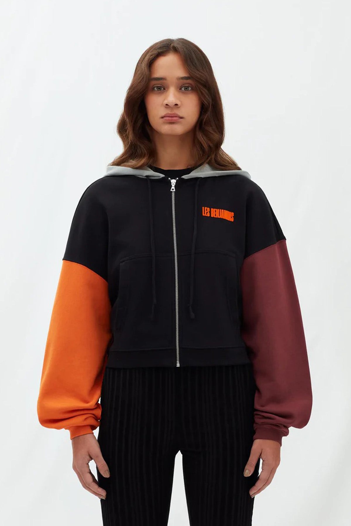 Les Benjamins Kapüşonlu Crop Sweatshirt Ceket-Libas Trendy Fashion Store