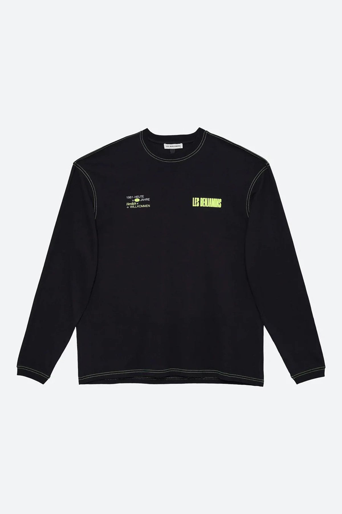 Les Benjamins Yuvarlak Yaka Logolu T-shirt-Libas Trendy Fashion Store