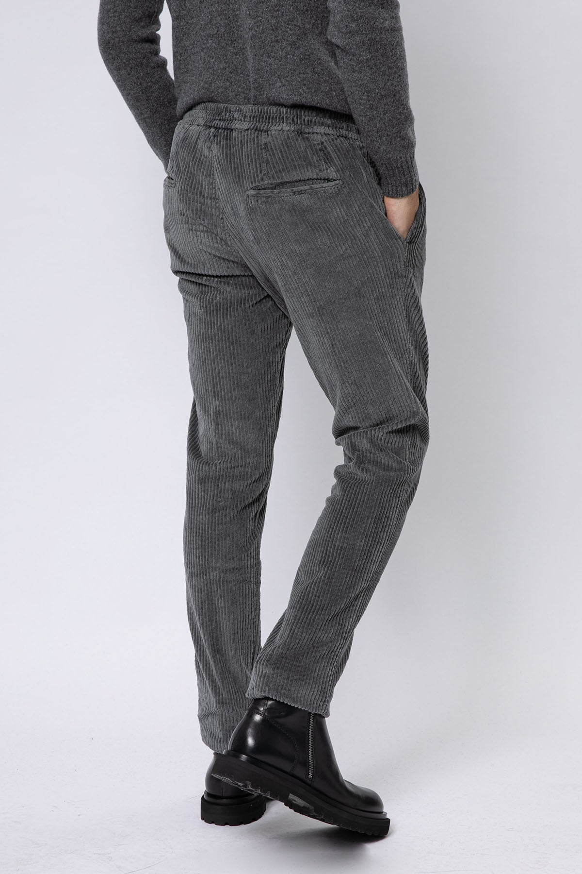 Fradi Smooth Fit Fitilli Kadife Beli Lastikli Tek Pile Streç Pantolon-Libas Trendy Fashion Store