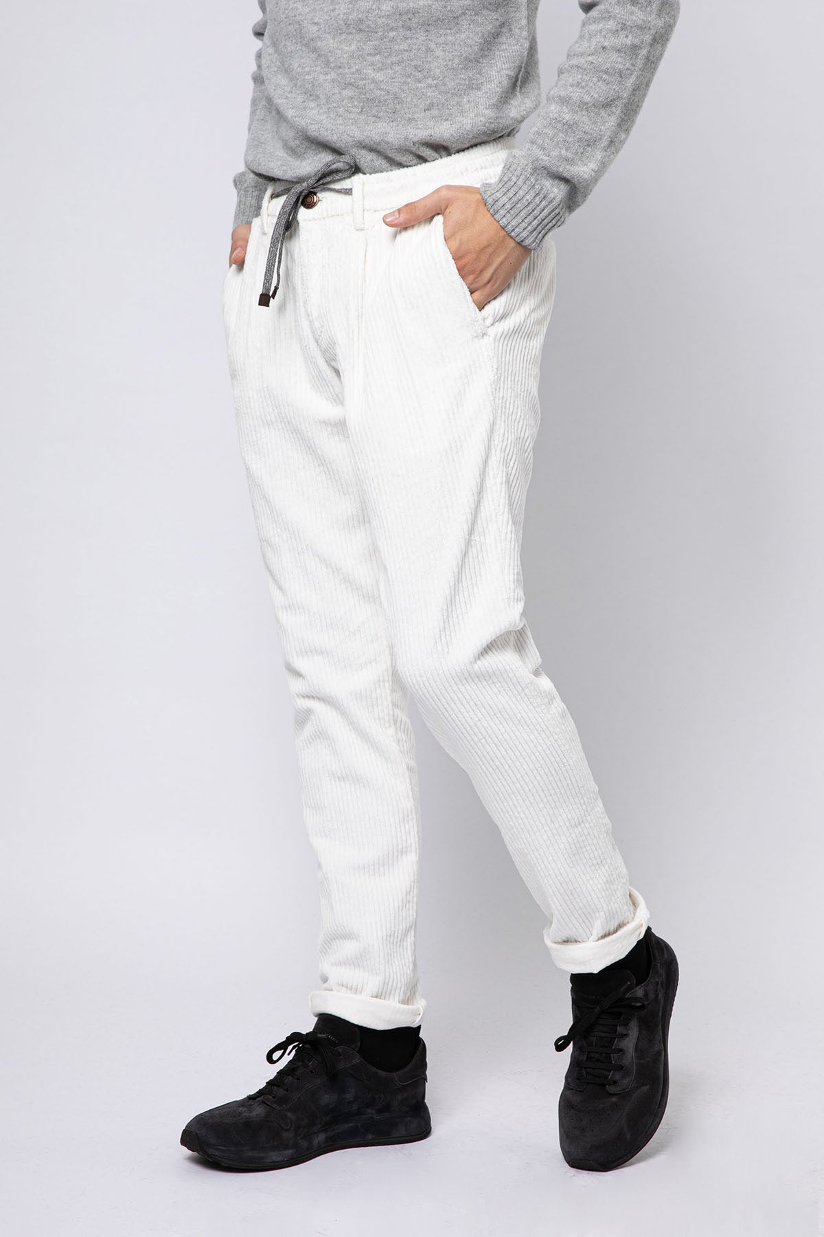 Fradi Smooth Fit Fitilli Kadife Beli Lastikli Tek Pile Streç Pantolon-Libas Trendy Fashion Store