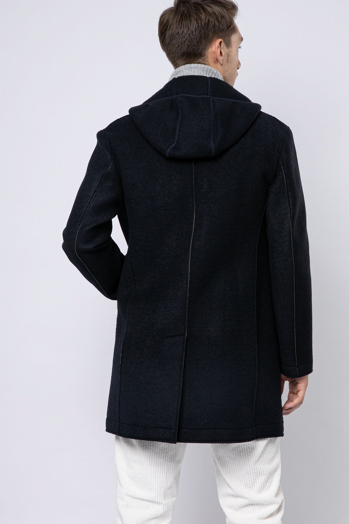 Fradi Demonte İç Yelekli Kapüşonlu Yün Palto-Libas Trendy Fashion Store
