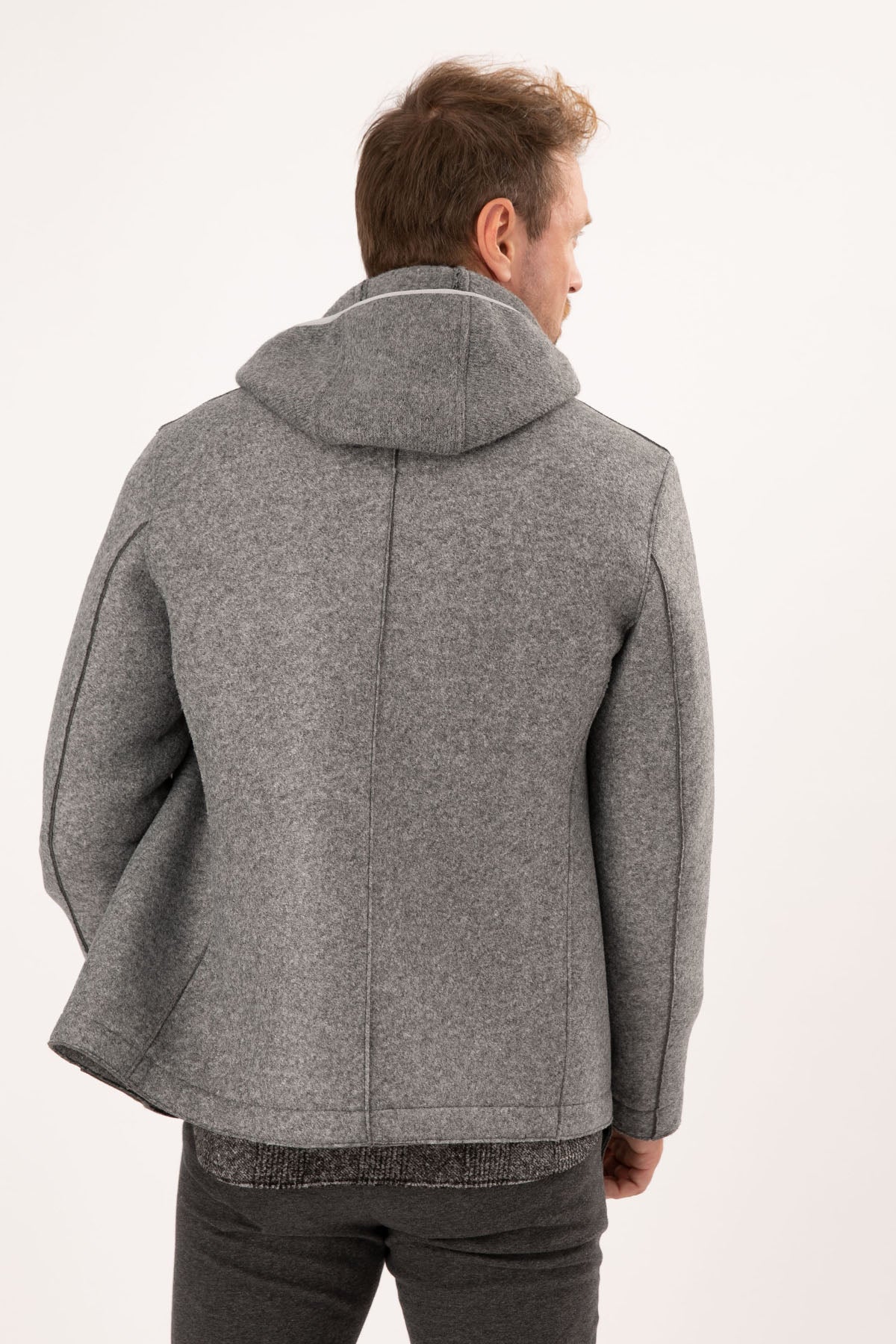 Fradi Warner Kapüşonlu Kruvaze Kaban-Libas Trendy Fashion Store