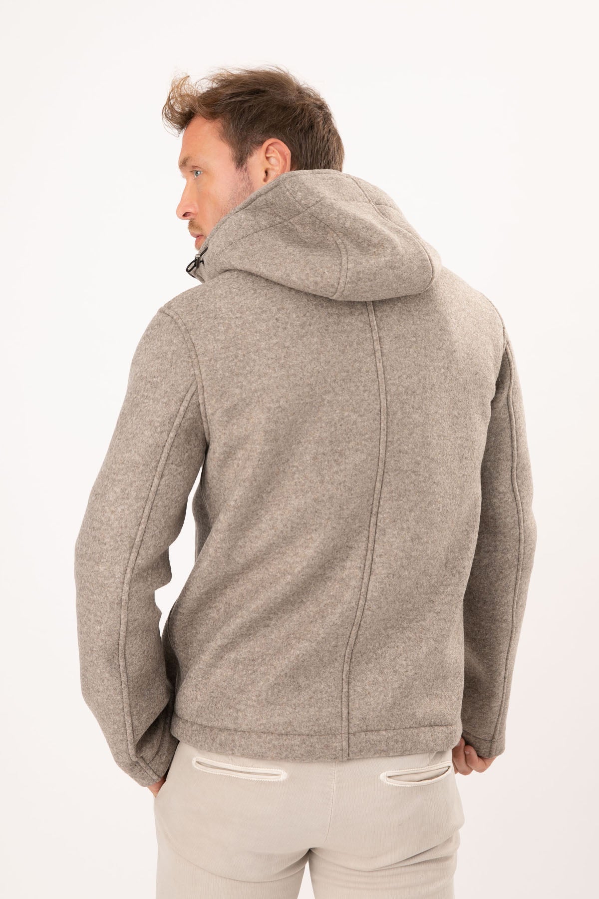 Fradi William Kapüşonlu Yün Kaban-Libas Trendy Fashion Store