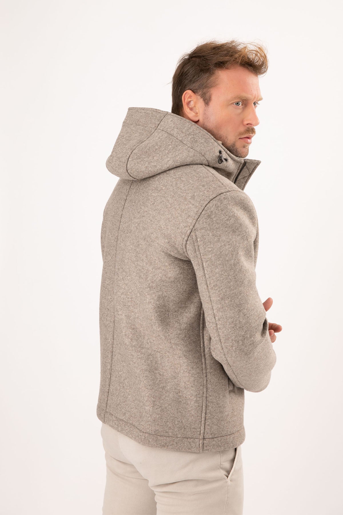 Fradi William Kapüşonlu Yün Kaban-Libas Trendy Fashion Store