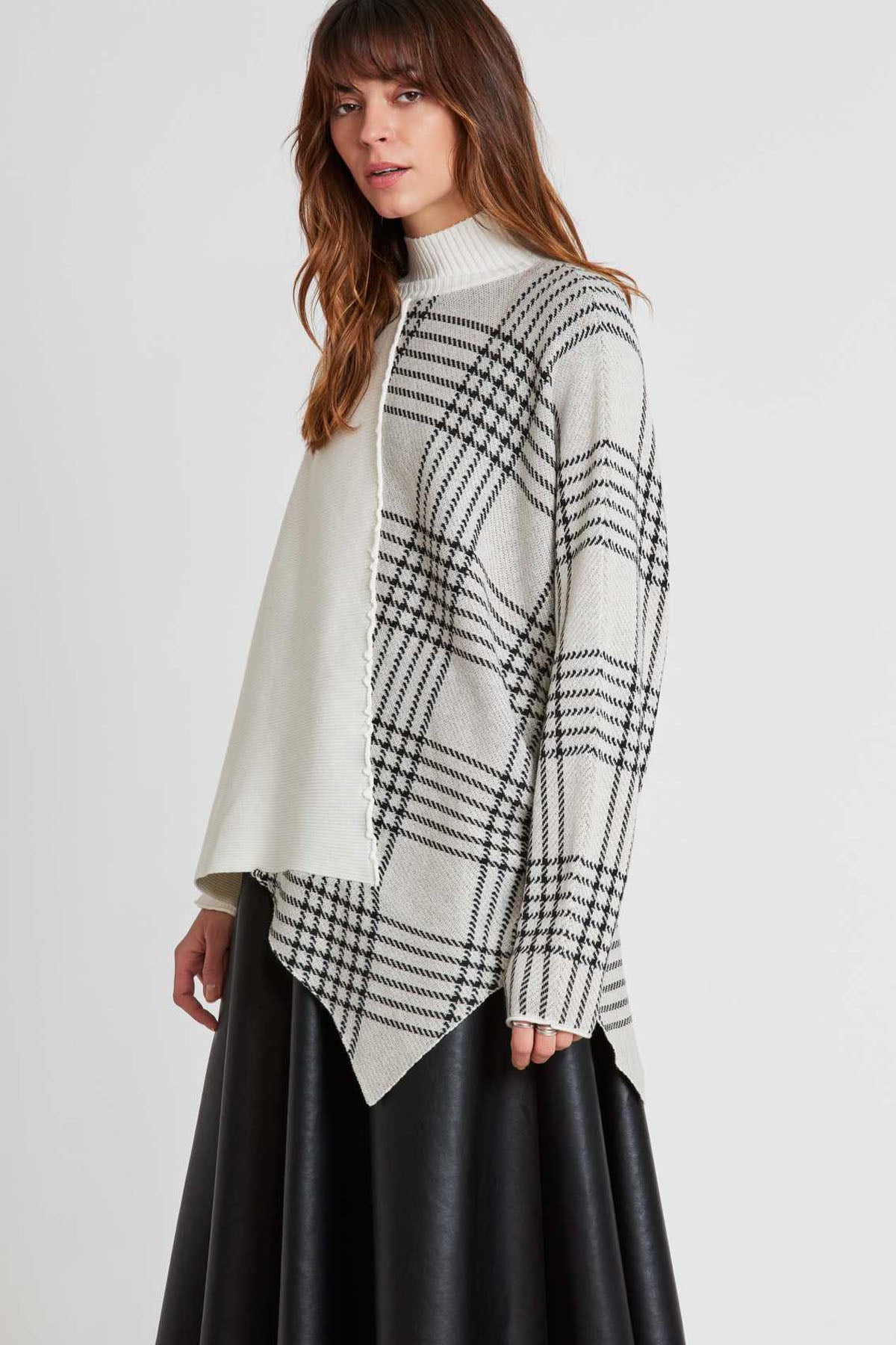 Rene Derhy Balıkçı Yaka Kazayağı Asimetrik Triko-Libas Trendy Fashion Store