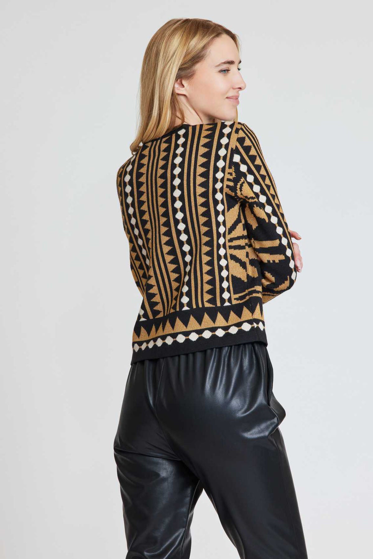 Rene Derhy Yuvarlak Yaka Triko Ceket-Libas Trendy Fashion Store