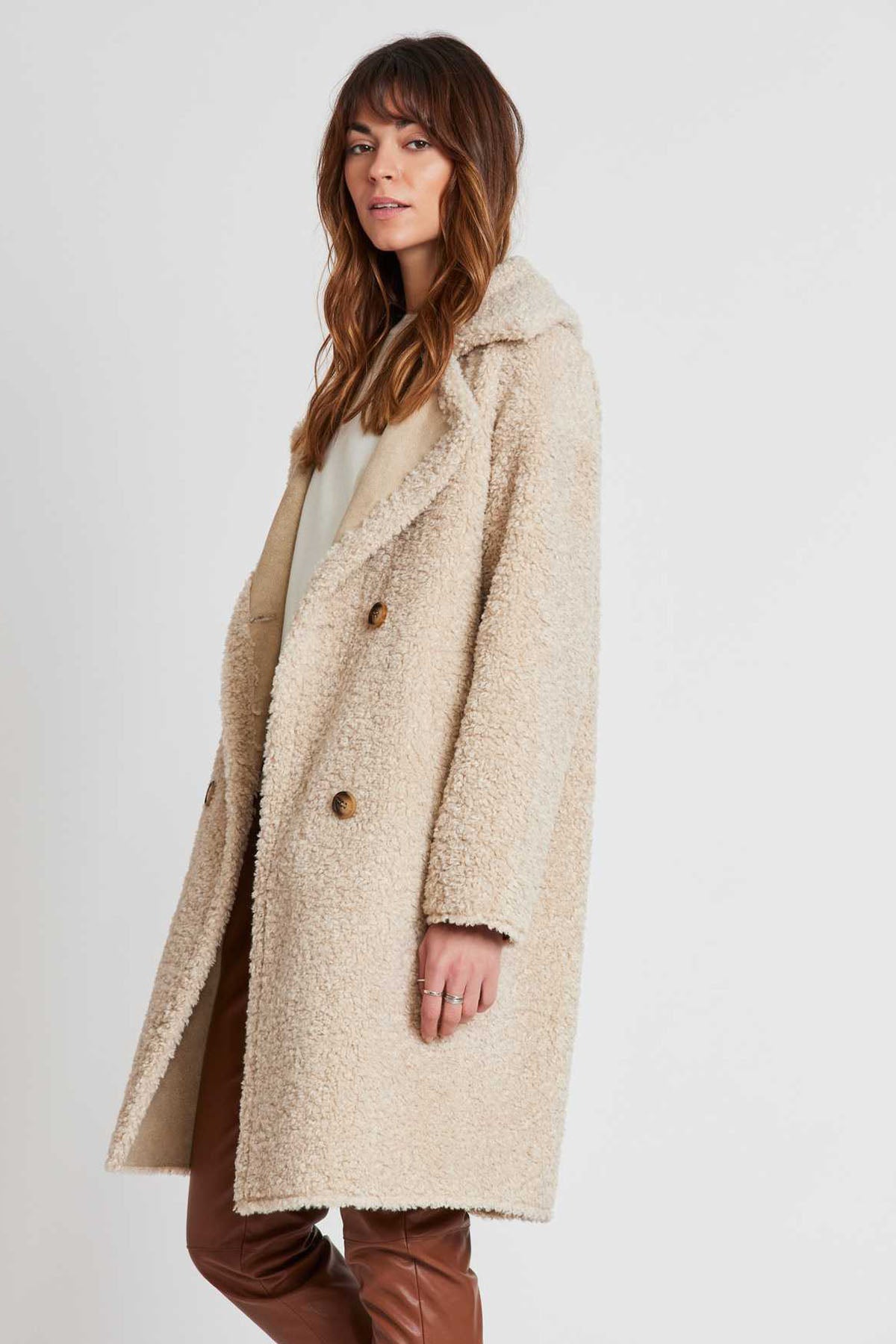 Rene Derhy Kruvaze Peluş Kaban-Libas Trendy Fashion Store