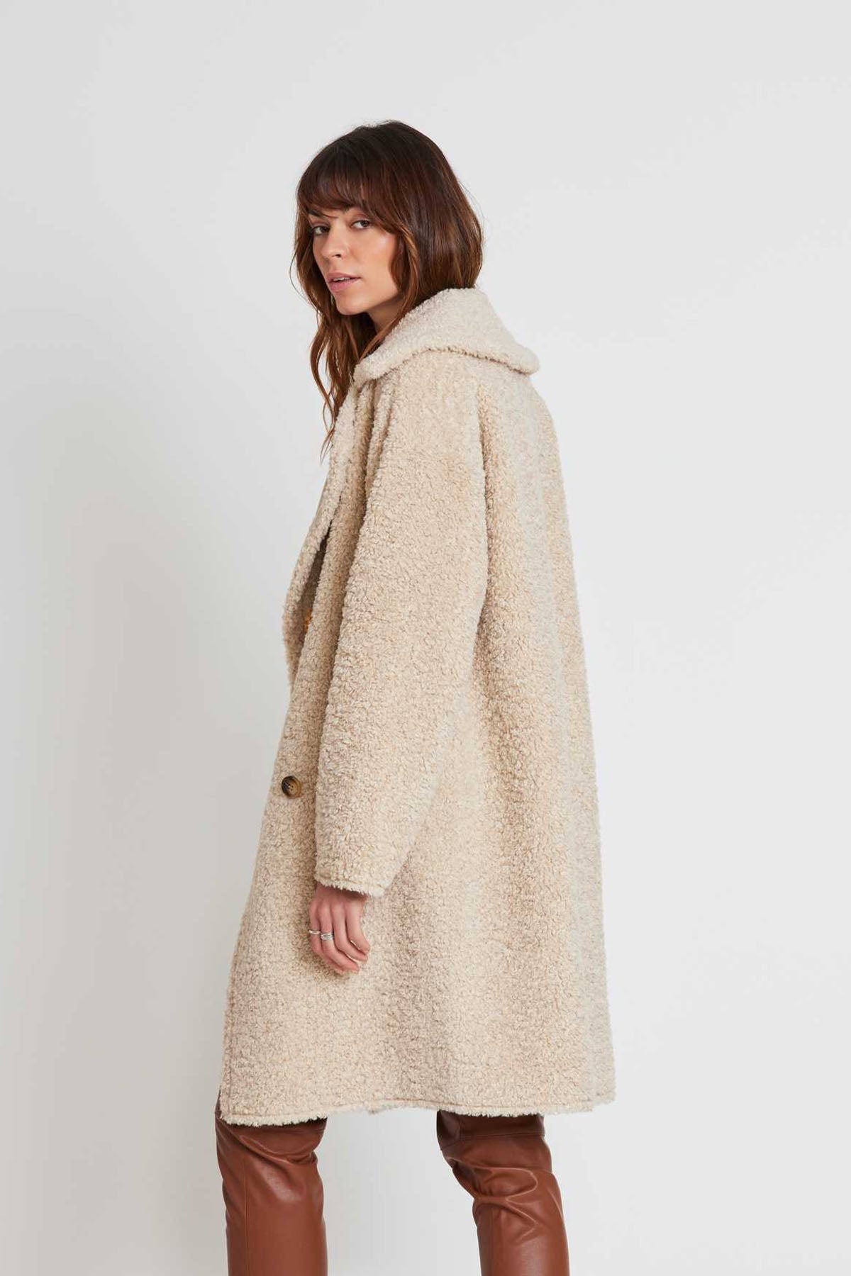 Rene Derhy Kruvaze Peluş Kaban-Libas Trendy Fashion Store