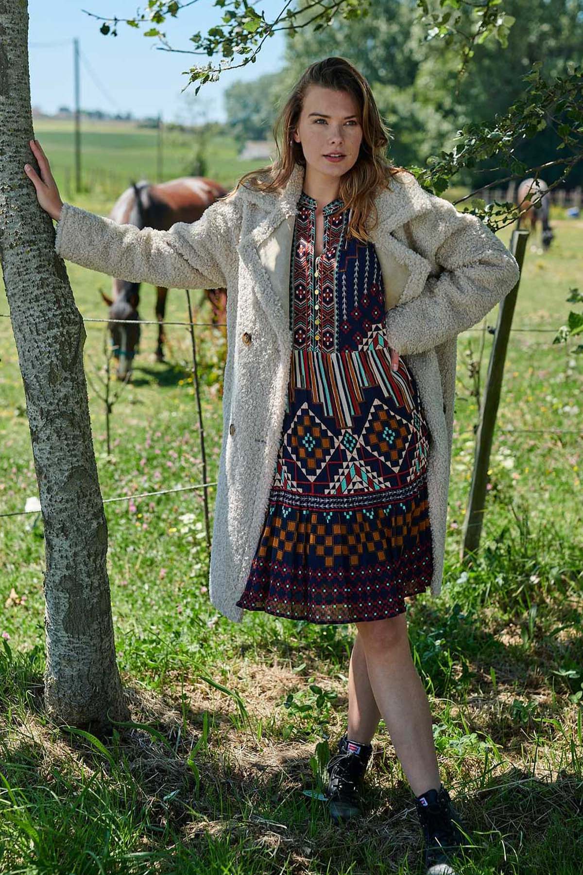 Rene Derhy Kruvaze Peluş Kaban-Libas Trendy Fashion Store