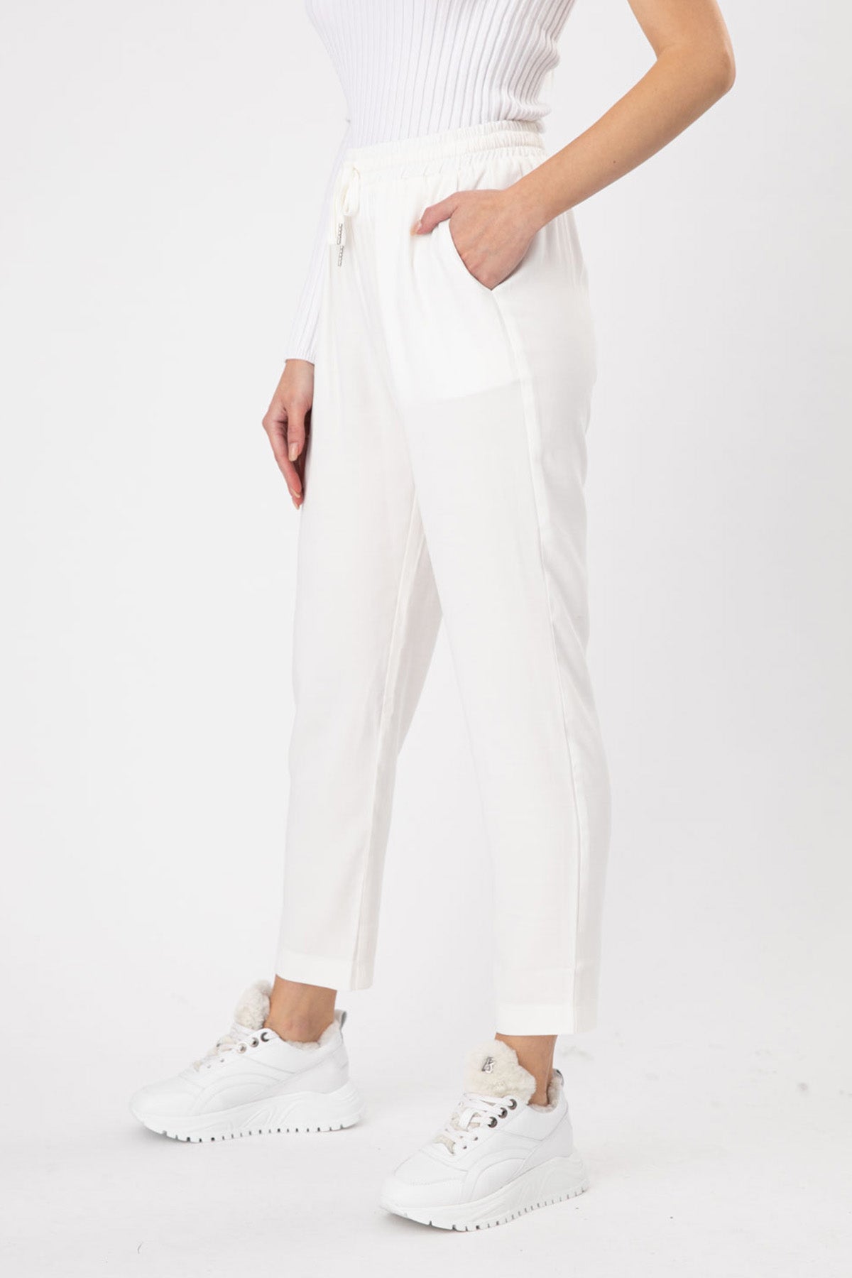 Bsb Beli Lastikli Pantolon-Libas Trendy Fashion Store