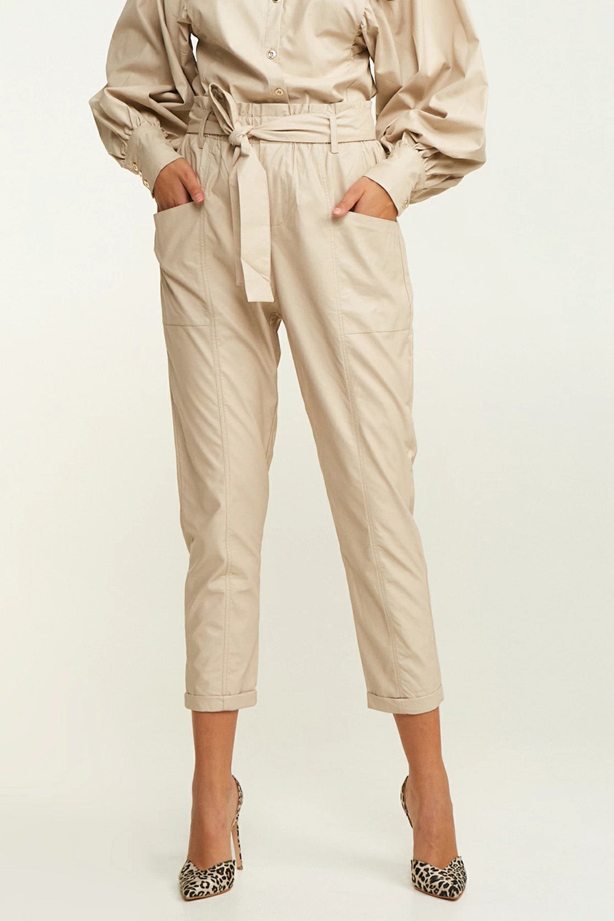 Lynne Deri Paperbag Pantolon-Libas Trendy Fashion Store