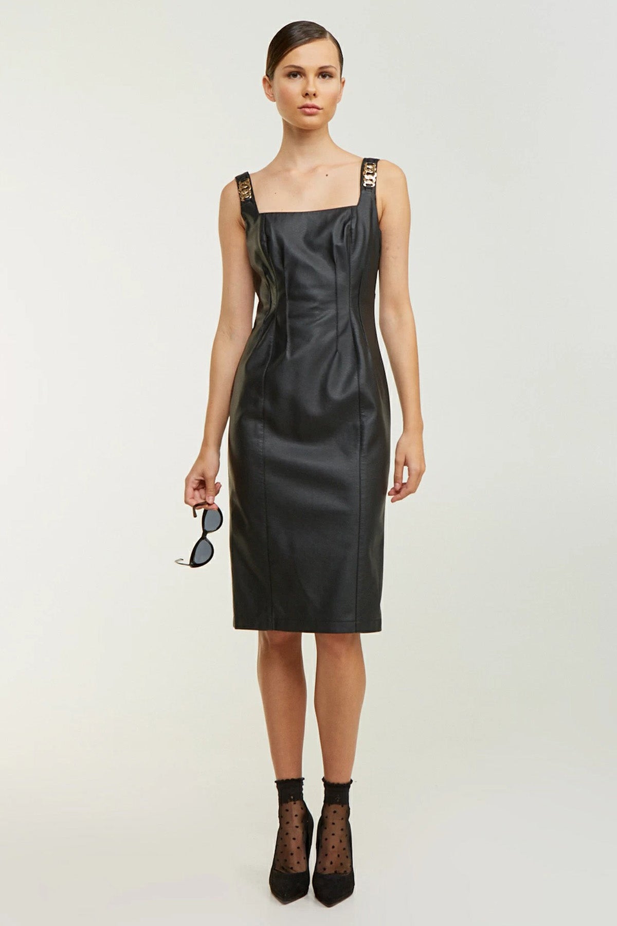 Lynne Dizüstü Deri Elbise-Libas Trendy Fashion Store
