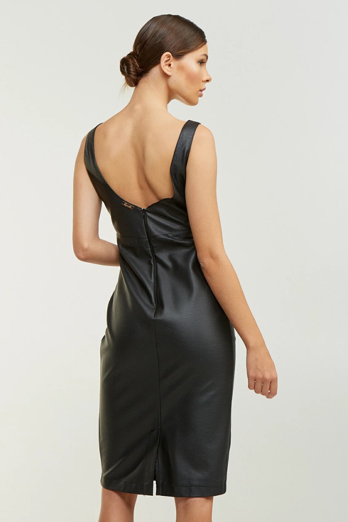 Lynne Dizüstü Deri Elbise-Libas Trendy Fashion Store