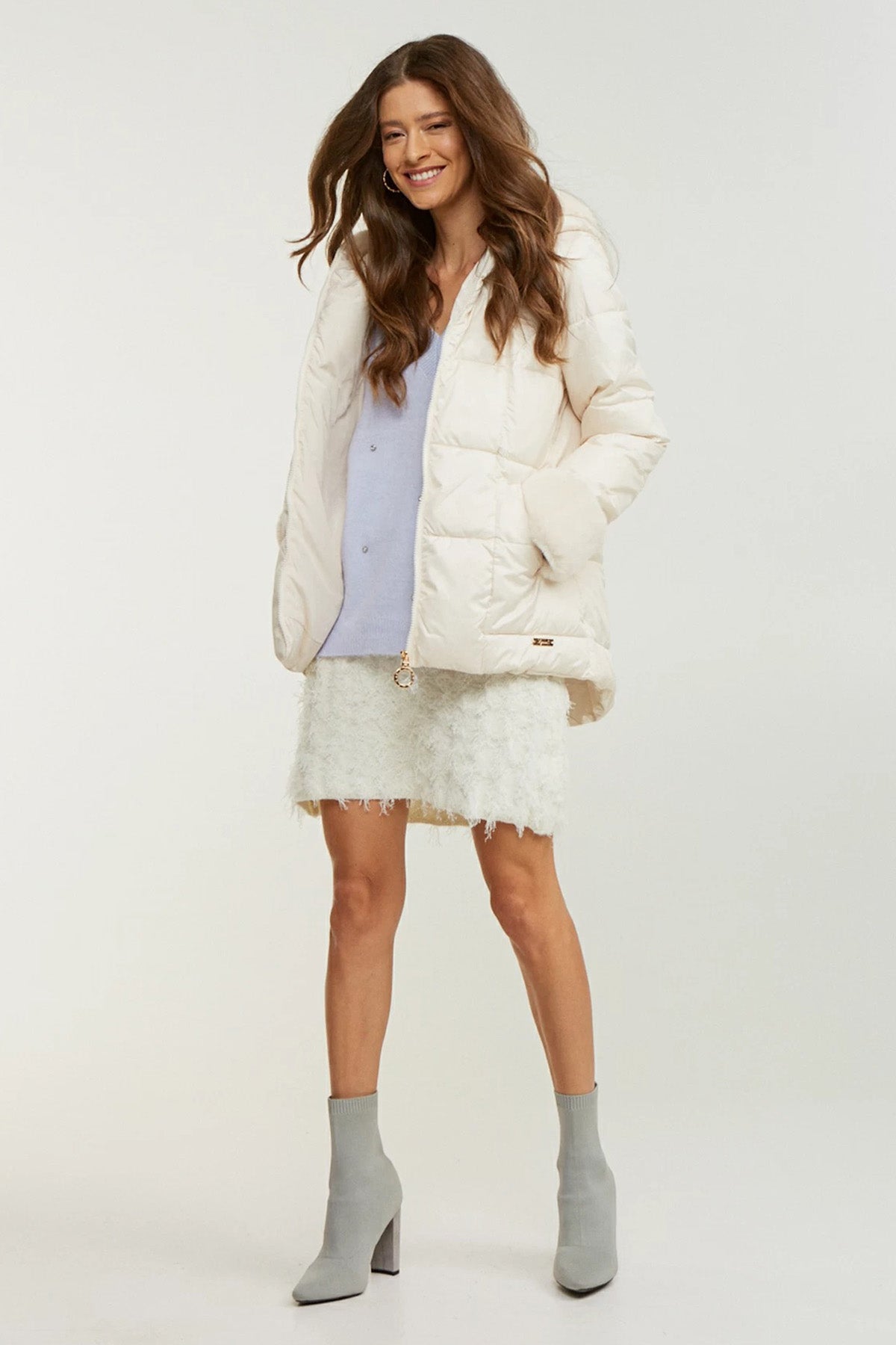 Lynne Kürk Detaylı Kapüşonlu Puffer Mont-Libas Trendy Fashion Store