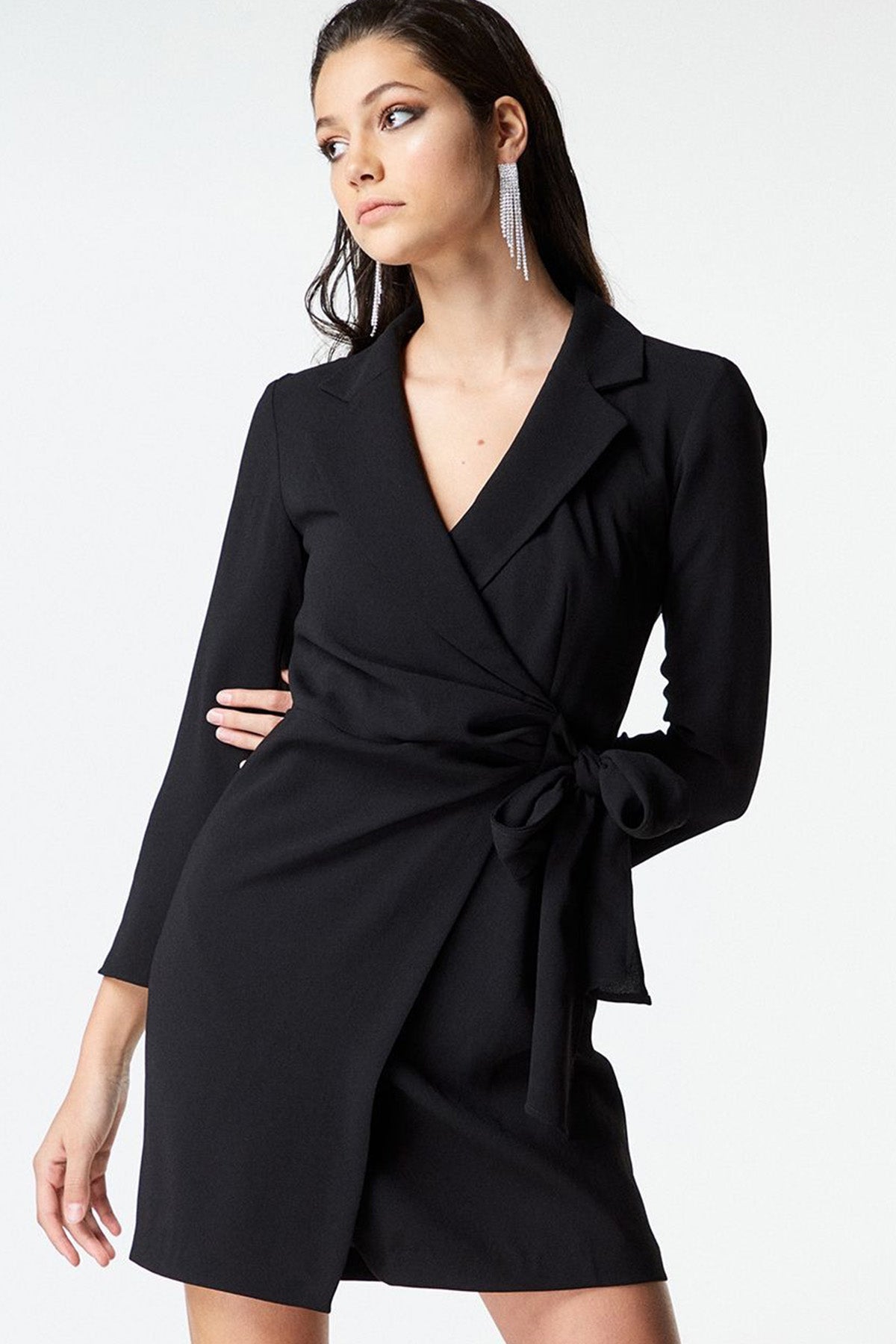 Bsb Kruvaze Mini Elbise-Libas Trendy Fashion Store