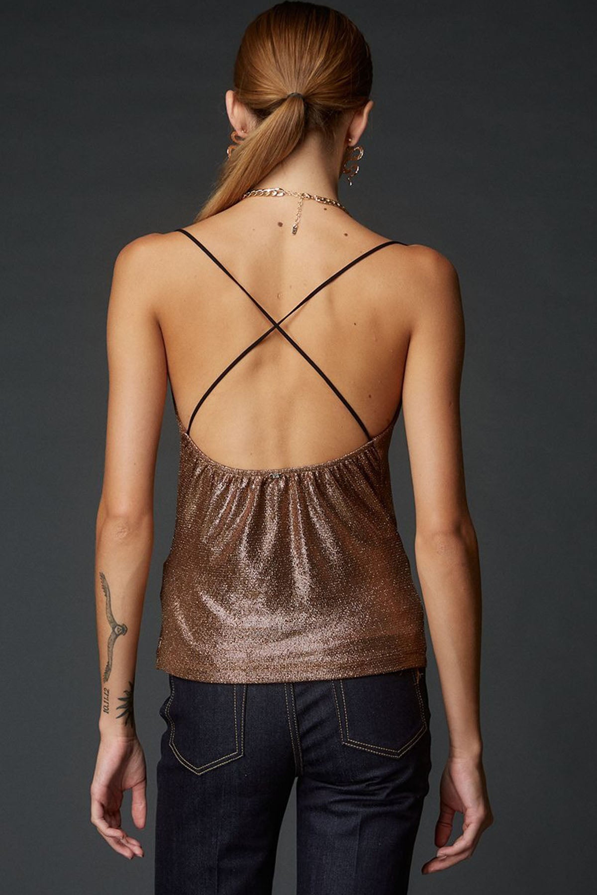 Bsb Çapraz İp Askılı Bluz-Libas Trendy Fashion Store