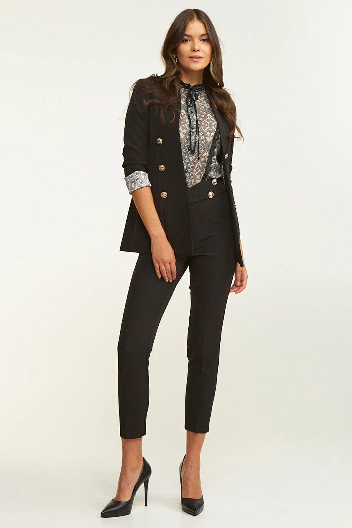 Lynne Kruvaze Blazer Ceket-Libas Trendy Fashion Store