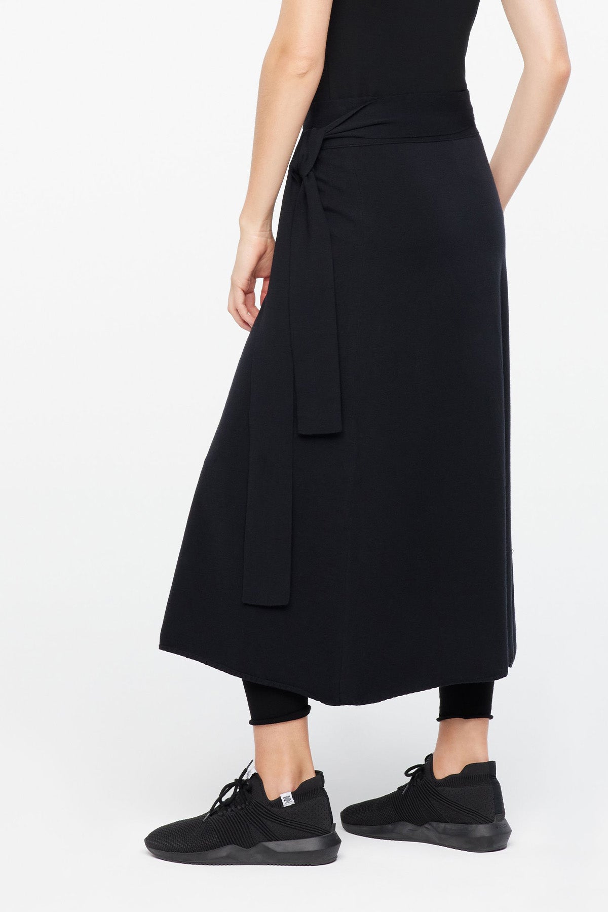 Sarah Pacini Yandan Kuşaklı Midi Etek