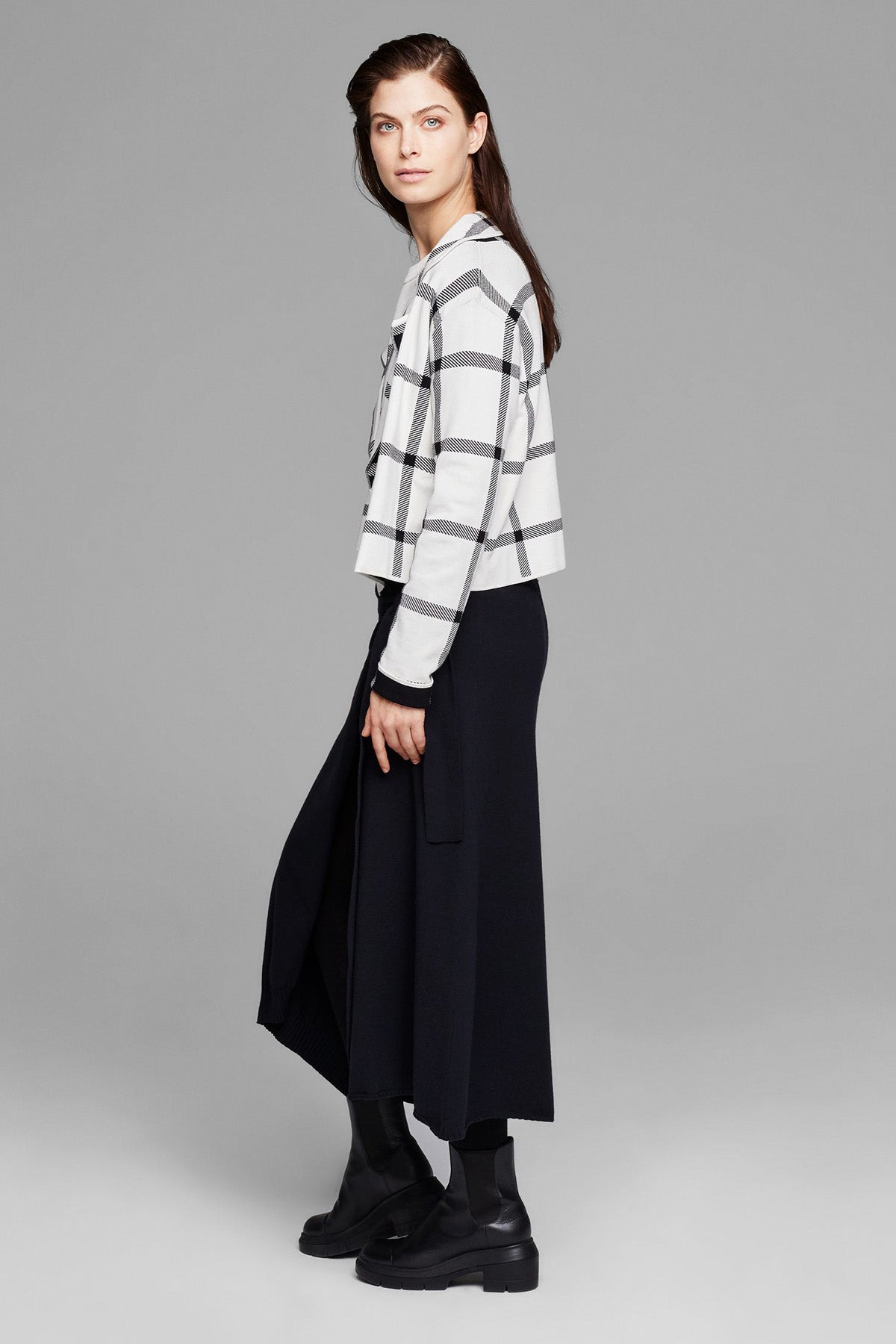 Sarah Pacini Yandan Kuşaklı Midi Etek