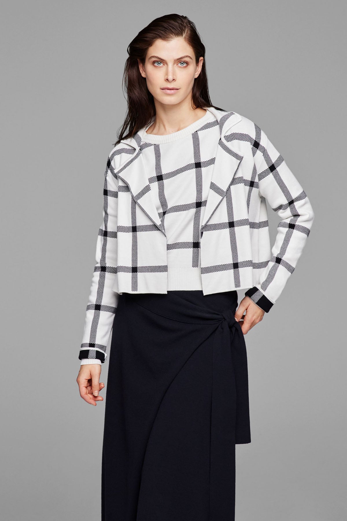 Sarah Pacini Yandan Kuşaklı Midi Etek